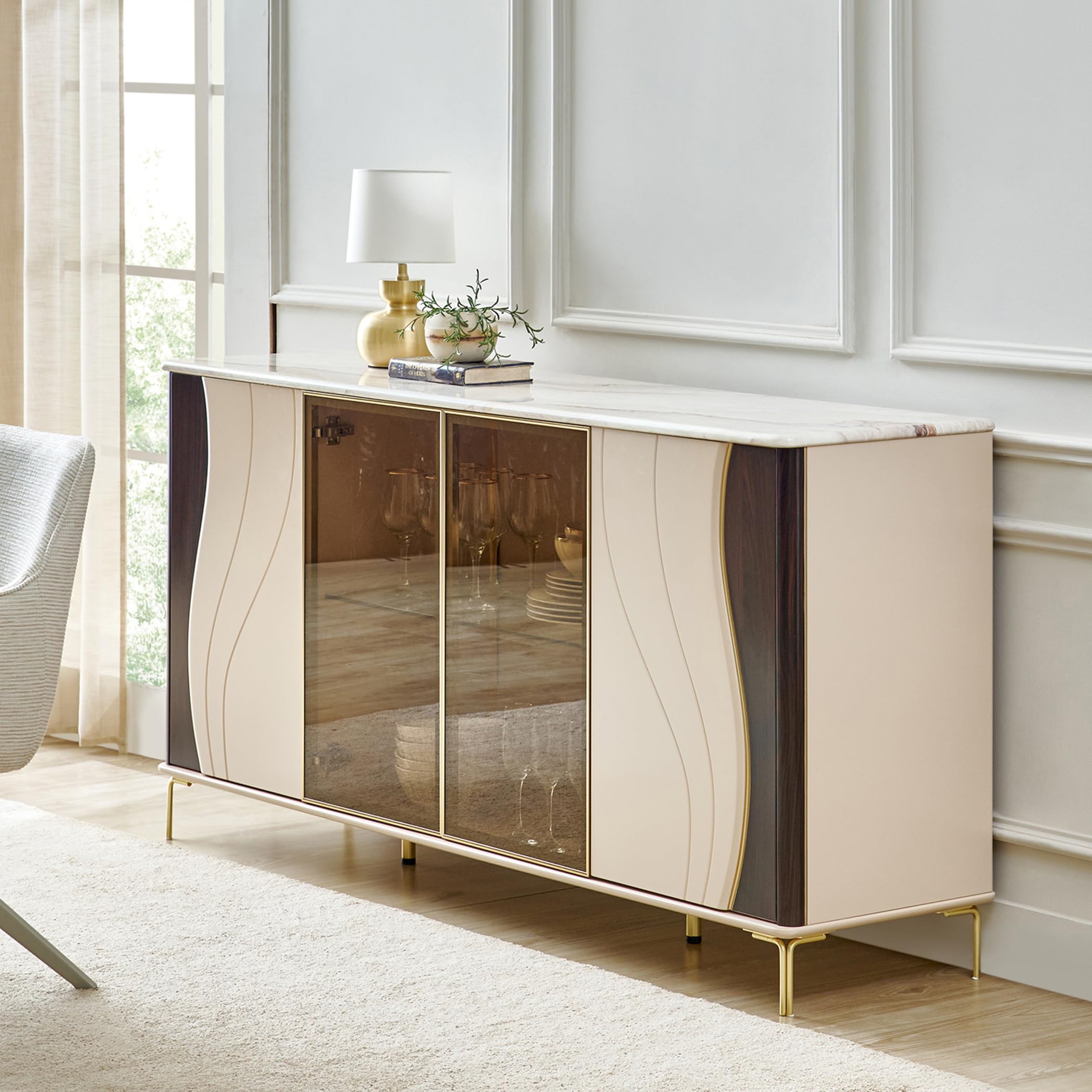 Home Centre | Monalisa | Sideboard | Engineered Wood | Crockery